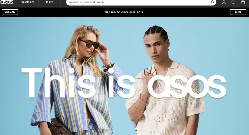 asos ホームページ