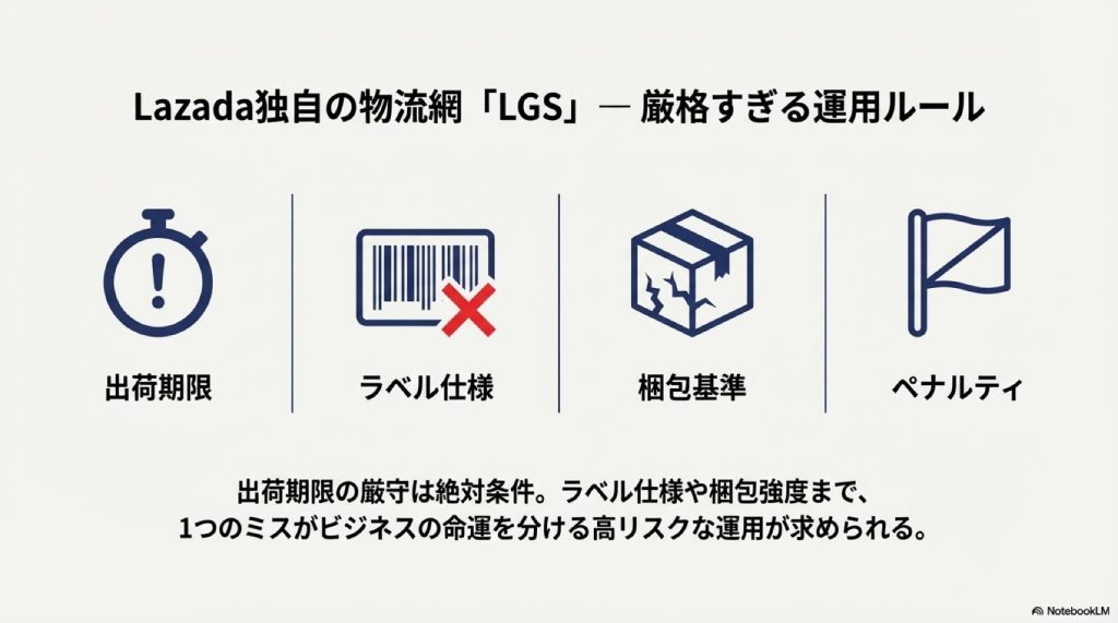 Lazadaの発送の厳しさについて